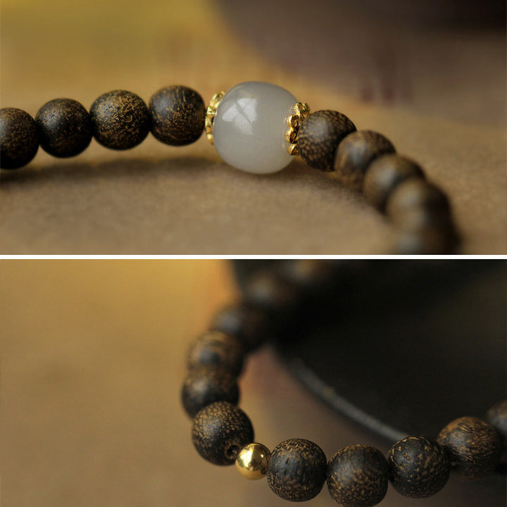Bracciale Buddha Stones Agarwood Jade Forza Calma