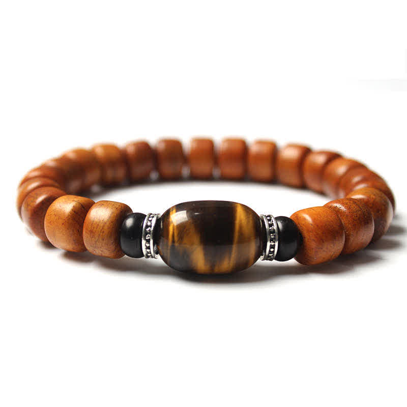Bracciale Buddha Stones, perline di osso tibetano, Om Mani Padme Hum