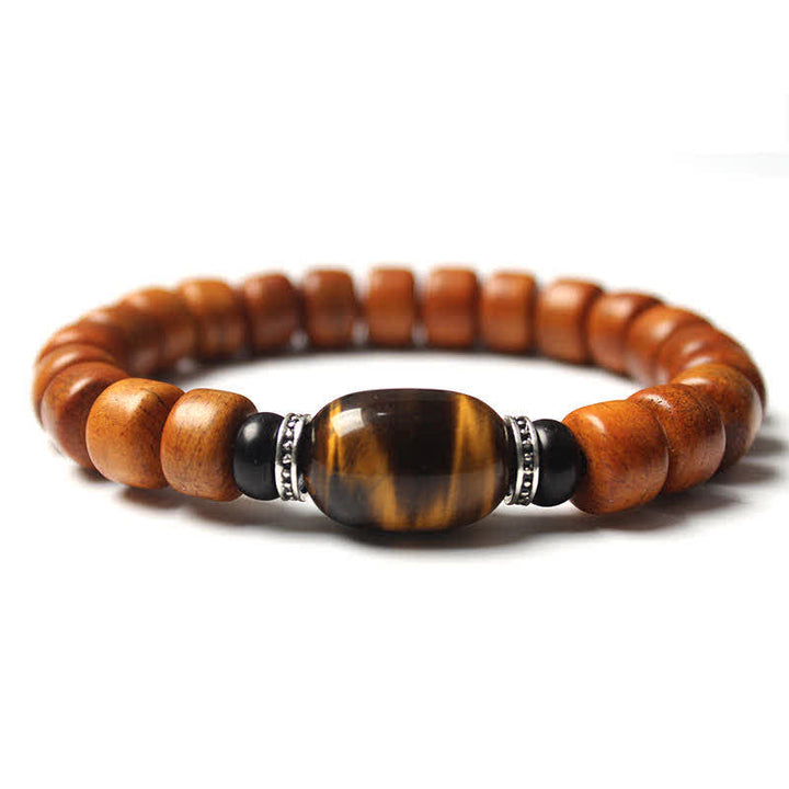 Bracciale Buddha Stones, perline di osso tibetano, Om Mani Padme Hum