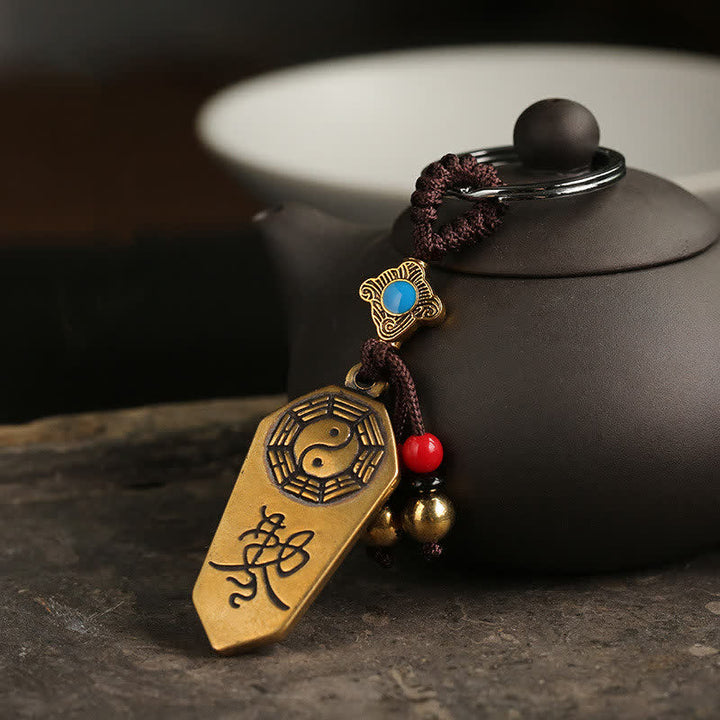 Portachiavi Feng Shui Bagua Yin Yang Equilibrio Pace