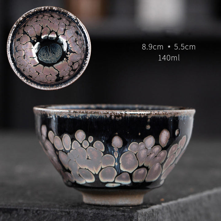 Buddha Stones fatte a mano Fiori di ciliegio Sakura Design Tazza da tè in ceramica cinese Jianzhan Tazza da tè Kung Fu