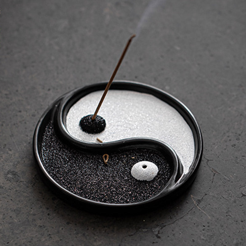 Porta incenso Buddha Stones Yin Yang Zen Balance