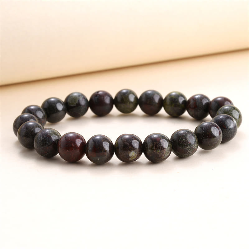 Braccialetto di perle curative in quarzo naturale Buddha Stones - 8 millimetri - Pietra del sangue di drago - image 26