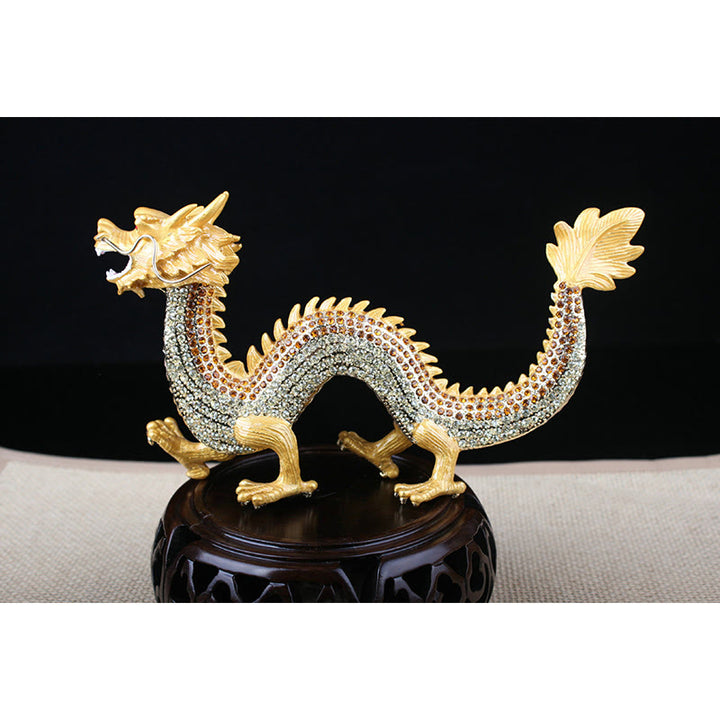 Buddha Stones fatte a mano Feng Shui Drago Fortuna Successo Decorazione della casa