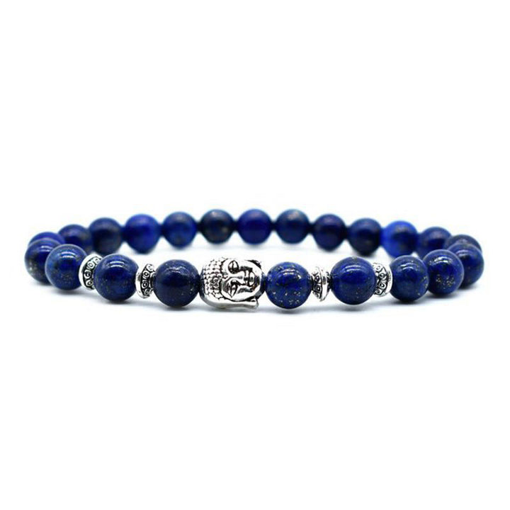 Braccialetto di guarigione dell'amore con Buddha Stones e ametista - Lazurite - image 5