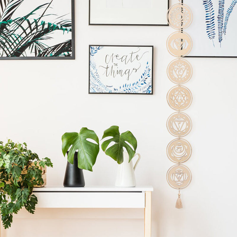 Buddha Stones Chakra Balancing Wall Hanger Decorazione per la casa