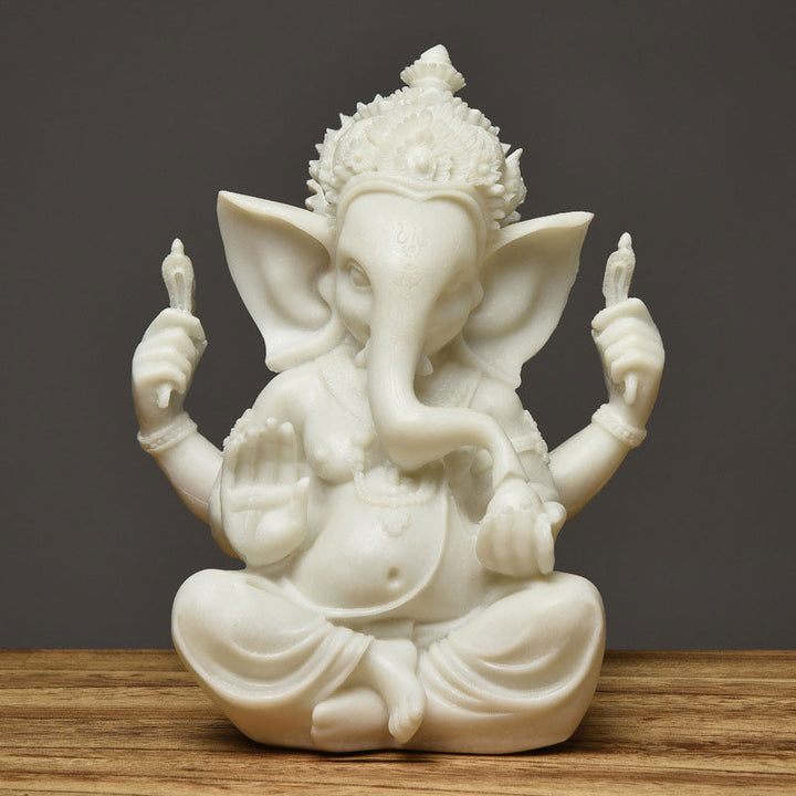 Buddha Stones Ganesh Ganpati Statua Elefante Ricchezza Benedizione Decorazione Casa