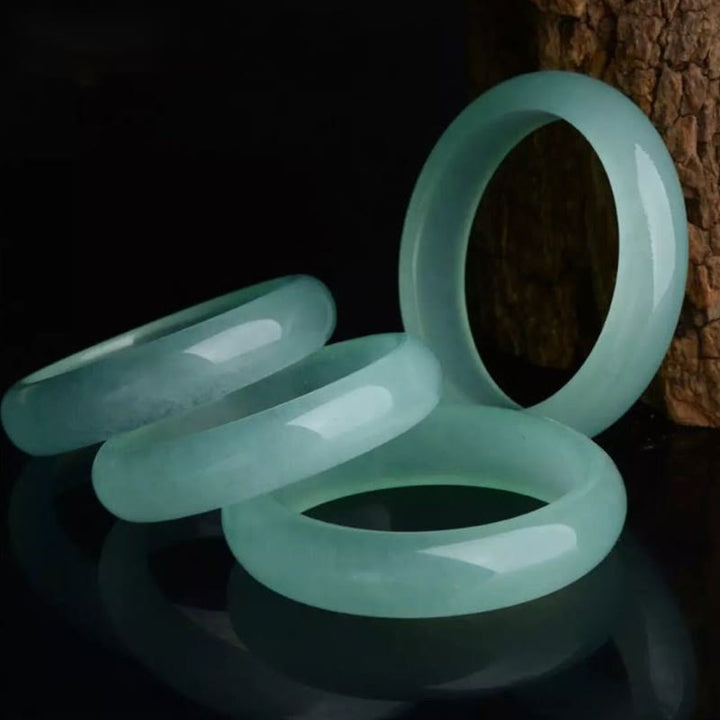 Braccialetto Buddha Stones Natural Jade Luck Healing Prosperity Bangle