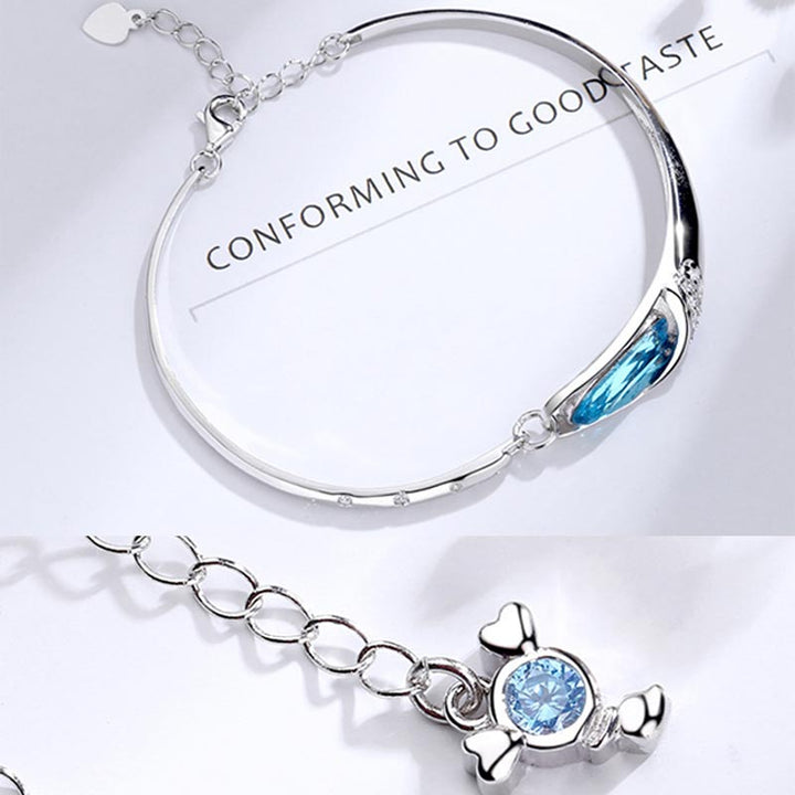 Bracciale con ciondolo Buddha Stones in rame placcato argento 925 con 12 costellazioni dello zodiaco
