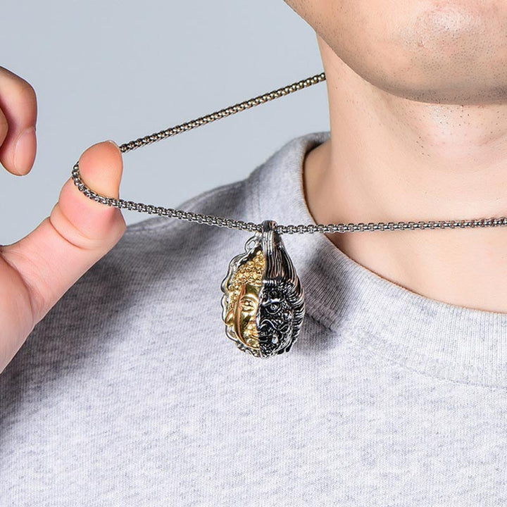 Buddha Stones Collana potente metà Buddha metà diavolo - image 4