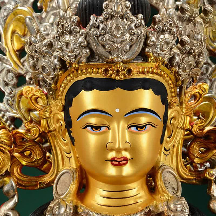 Decorazione della statua in rame della speranza di Tara Verde del Bodhisattva - image 9