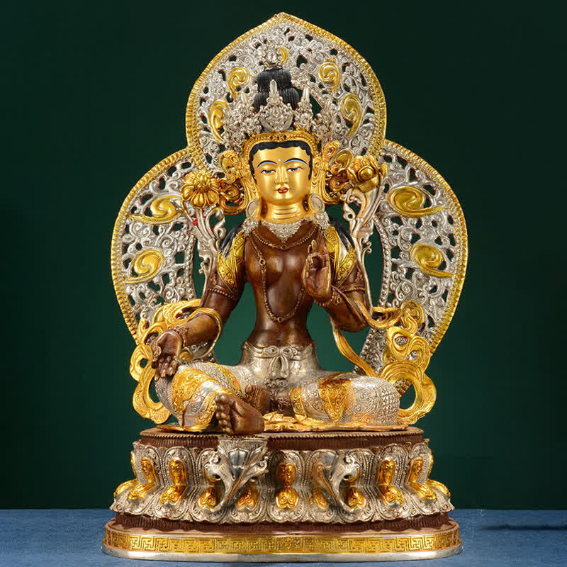 Decorazione della statua in rame della speranza di Tara Verde del Bodhisattva - image 1