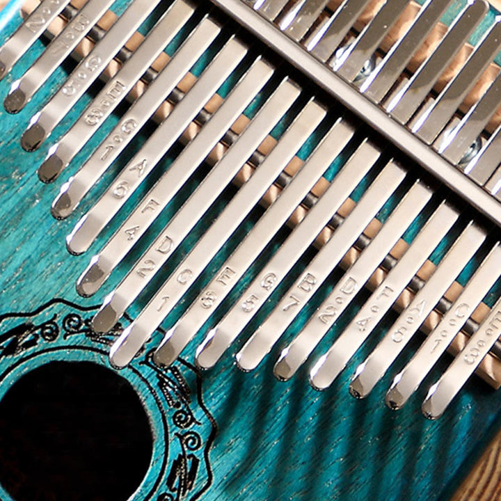 Buddha Stones Kalimba 17 tasti Thumb Piano in mogano Acacia Noce Pianoforte portatile per dita