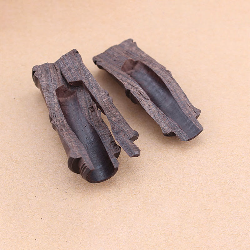 Buddha Stones Legno di ebano Modello di bambù Ghau Scatola di preghiera Collana pendente della pace