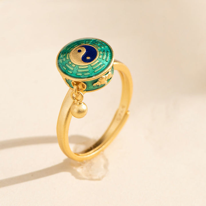 Anello girevole Yin Yang Rame Fortuna Ricchezza