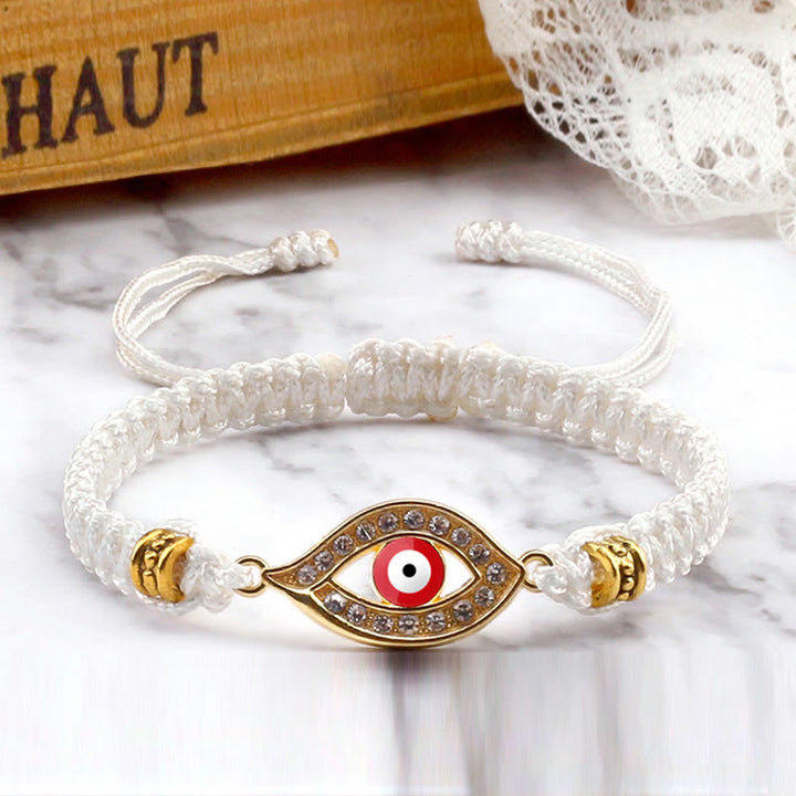 Braccialetto di corda Buddha Stones Evil Eye Keep Away Evil Spirits
