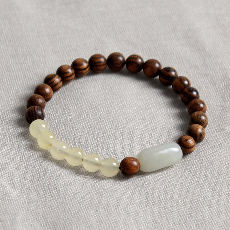 Bracciale Buddha Stones Jade Sandalwood Luck Abbondanza