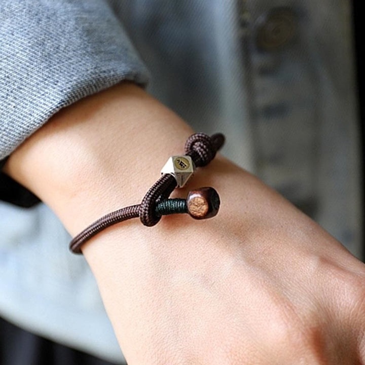 Bracciale Buddha Stones 925 Sterling Silver Zodiaco Cinese Buddha Natale Ambra Naturale Trasparente Ansia