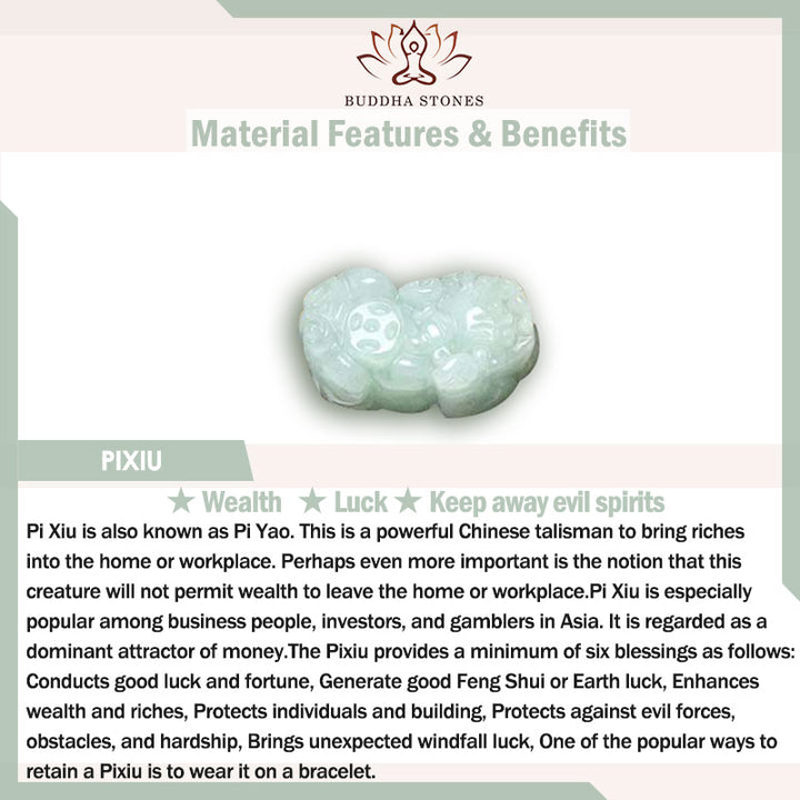 Anello della fortuna Fengshui Wealth Jade PiXiu