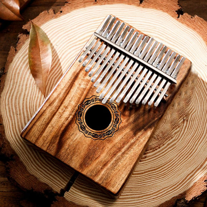 Buddha Stones Kalimba 17 tasti Thumb Piano in mogano Acacia Noce Pianoforte portatile per dita