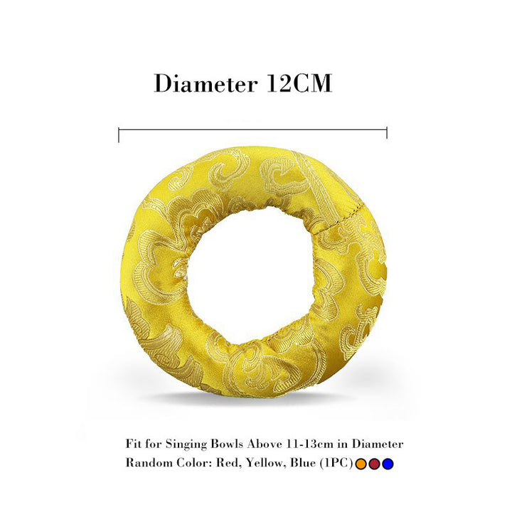 Buddha Stones Ciotola tibetana per canto Cuscino artigianale Decorazione - 12 cm (colore casuale) - image 7