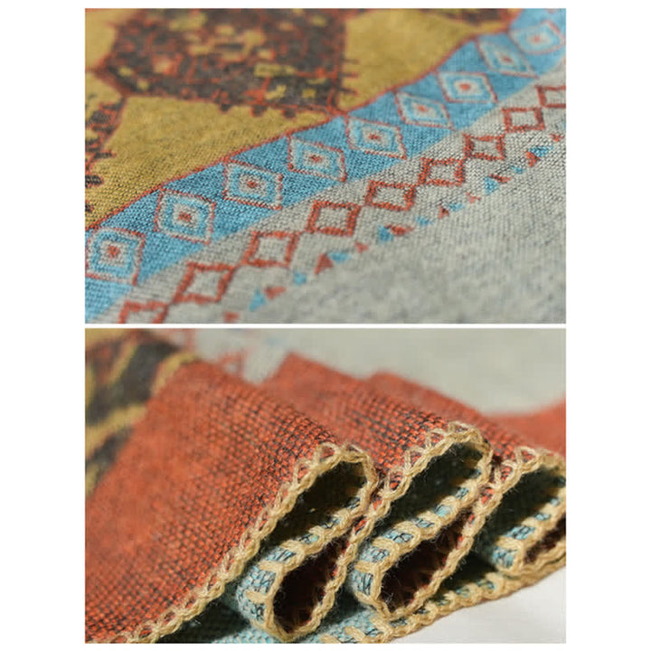 Scialle tibetano con motivo a diamante Buddha Stones, caldo mantello invernale - image 15