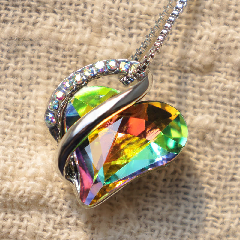 Collana con ciondolo con energia curativa, pietra portafortuna del cuore Buddha Stones d'amore