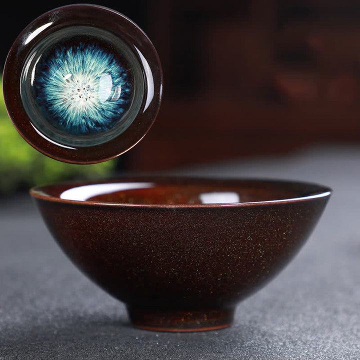 Tazze da tè in ceramica colorata con Buddha Stones, per casa e ufficio - Marrone e blu - image 66