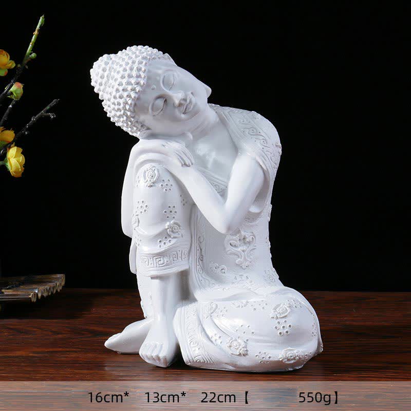 Buddha Stones Statua in resina di serenità del Buddha in meditazione tibetano