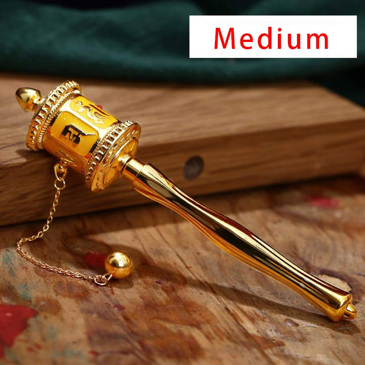 Ruota di preghiera tibetana Sei parole vere Benedizione Meditazione Decorazione