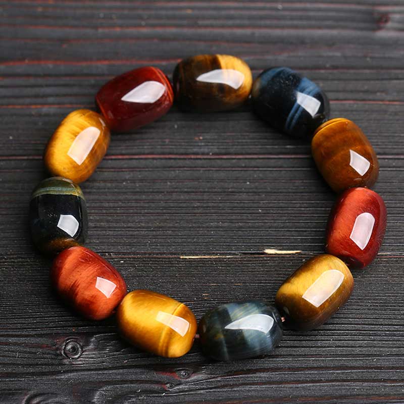 Braccialetto di protezione curativa naturale con occhio di tigre Buddha Stones - image 4