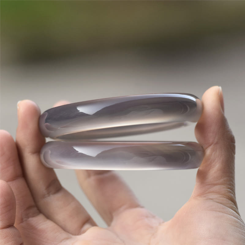 Braccialetto Armonia in Calcedonio Grigio Naturale Buddha Stones - image 3