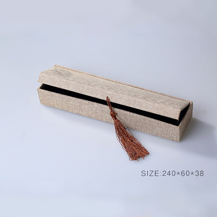 Scatola portaoggetti per gioielli con motivo a loto Buddha Stones , scatola regalo con nappe - image 12