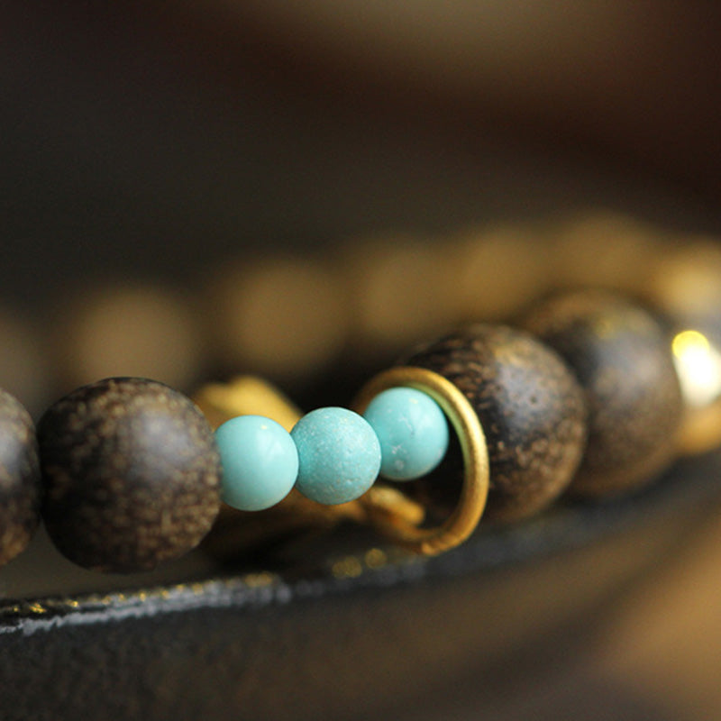 Bracciale Buddha Stones Agarwood Lotus Strength