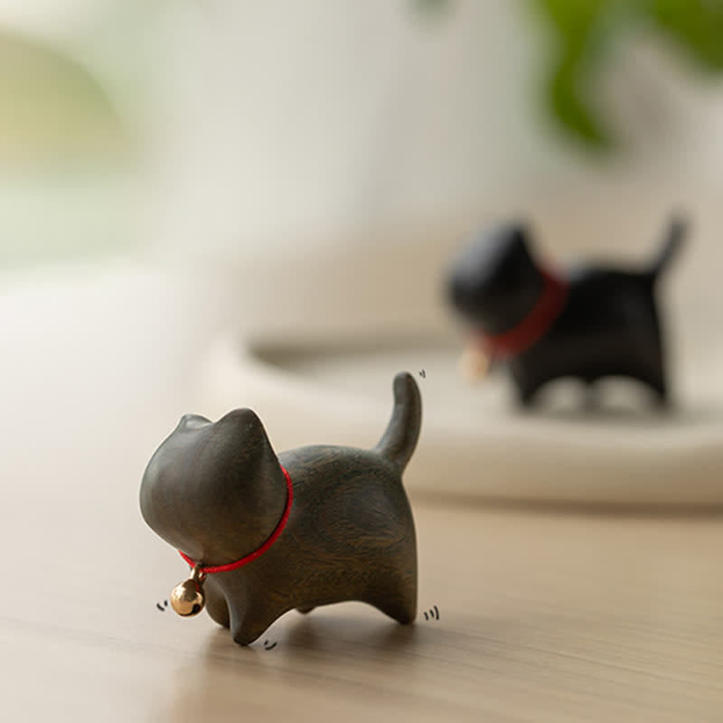 Buddha Stones, Sandalo verde, Piccola foglia, Sandalo rosso, Simpatici animali di gatto, Decorazione rilassante e pacifica - image 5