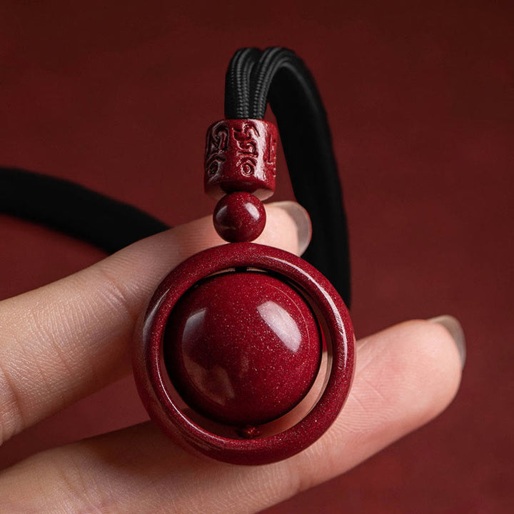 Buddha Stones Cinabro Om Mani Padme Hum PiXiu Benedizione Fortunato Perlina Collana Pendente