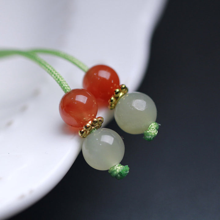 Bracciale Buddha Stones 925 Sterling Silver Jade Luck Flower Butterfly - image 15