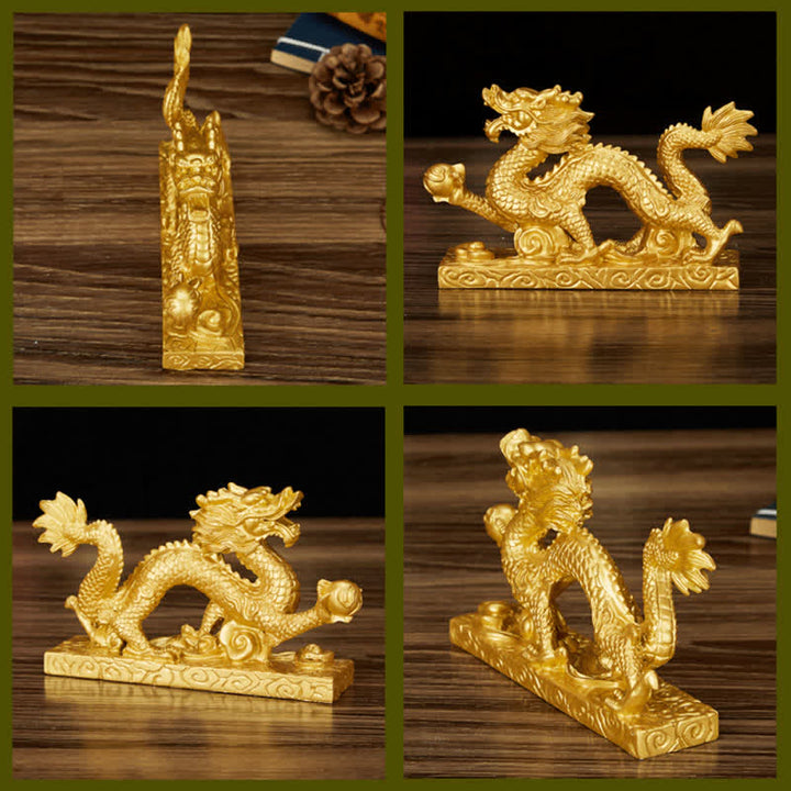 Buddha Stones Feng Shui Drago Nuvola di buon auspicio Ricchezza Fortuna Decorazione