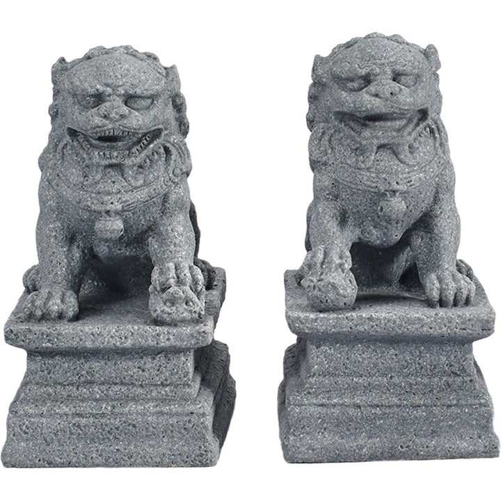 Buddha Stones Leone Fu Foo Cani Elefante Allontanare il Male Benedizione Decorazione della Casa