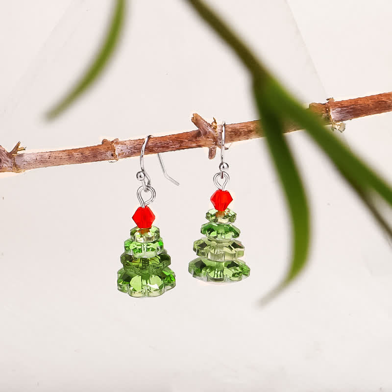 Vari cristalli Albero di Natale Ametista Pace Guarigione Orecchini pendenti