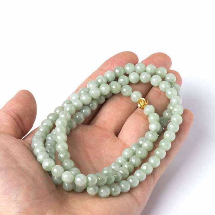 Bracciale Mala della fortuna in giada con 108 perle - image 2