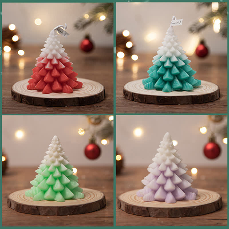 Candela profumata in cera di soia per albero di Natale, regalo per familiari e amici