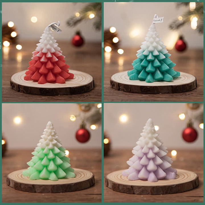 Candela profumata in cera di soia per albero di Natale, regalo per familiari e amici
