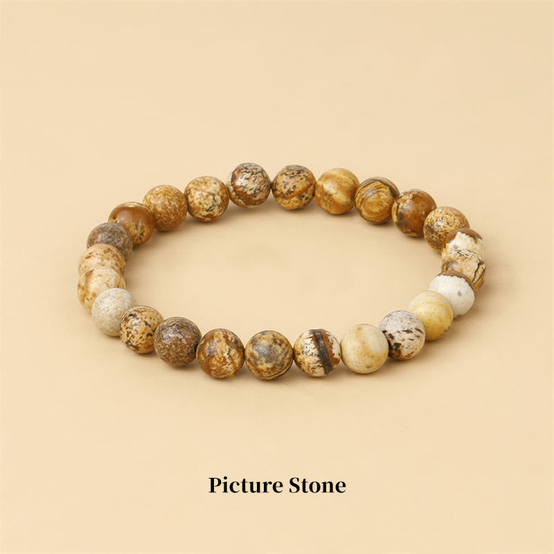Braccialetto di perle curative in quarzo naturale Buddha Stones - 8 millimetri - Pietra Immagine - image 67