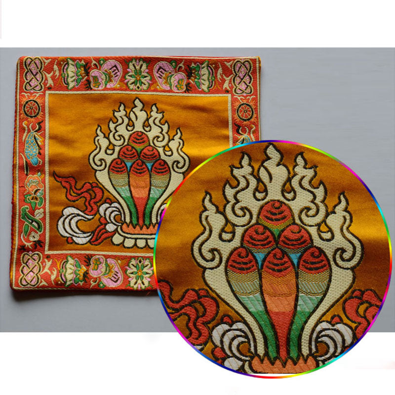 Buddha Stones Preghiera Altare Tappetino Guarigione Meditazione Vajra Simboli di Buon Auspicio