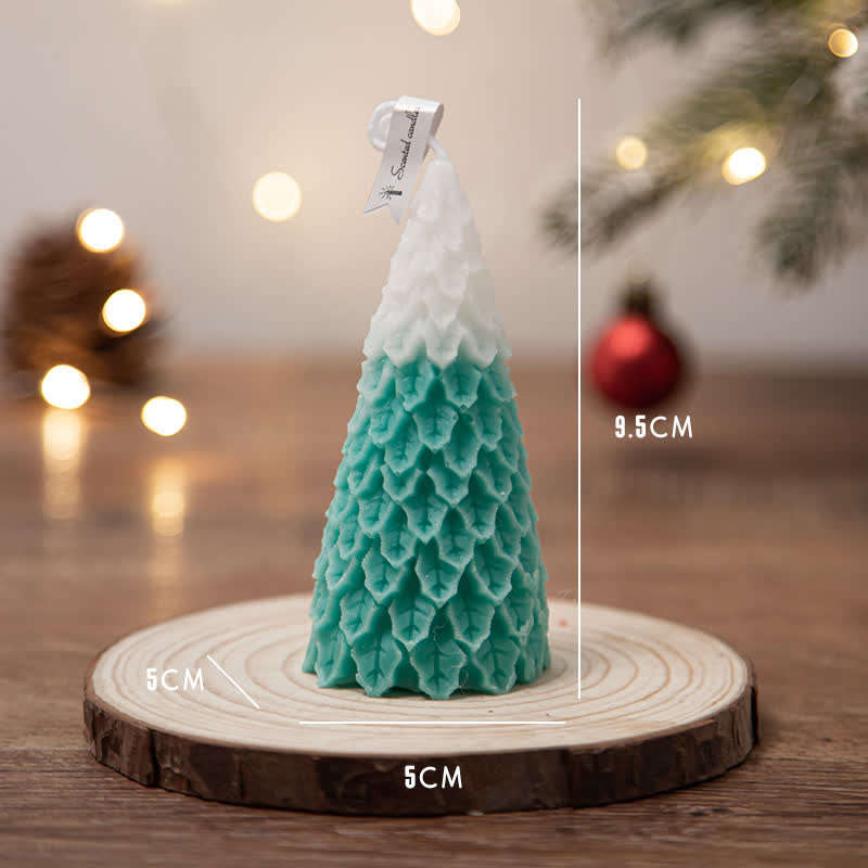 Candela profumata in cera di soia per albero di Natale, regalo per familiari e amici