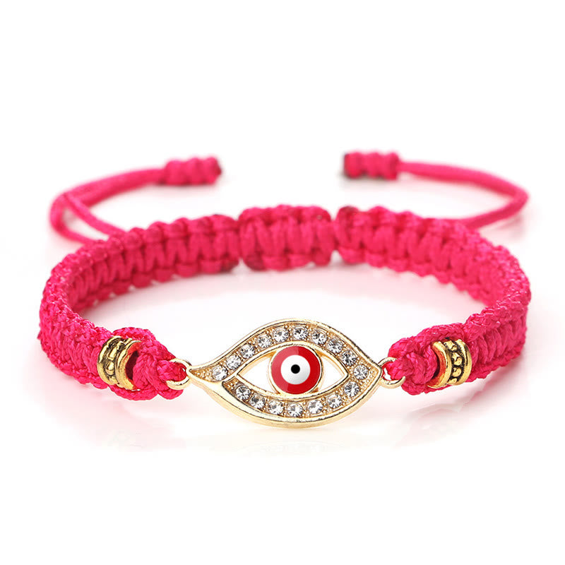 Braccialetto di corda Buddha Stones Evil Eye Keep Away Evil Spirits