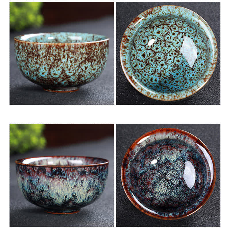 Tazze da tè in ceramica colorata con Buddha Stones, per casa e ufficio