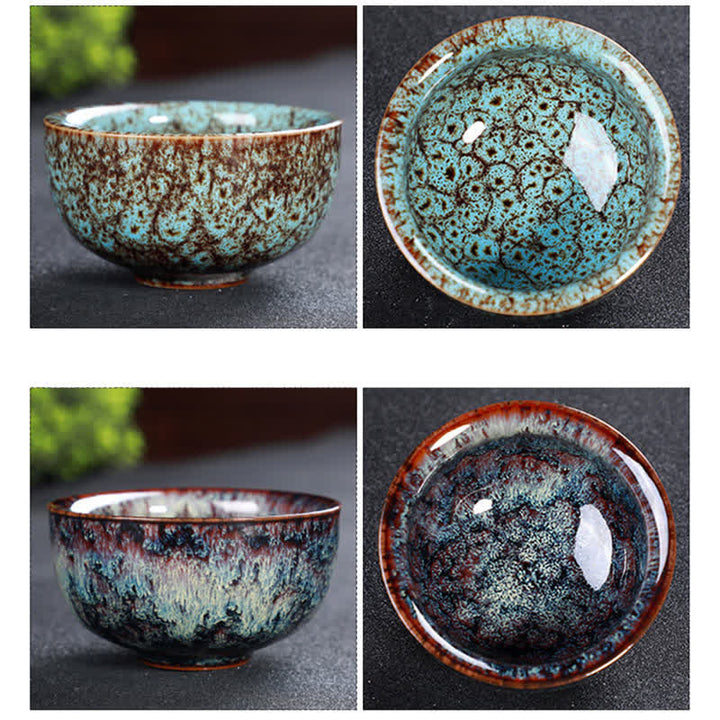 Tazze da tè in ceramica colorata con Buddha Stones, per casa e ufficio