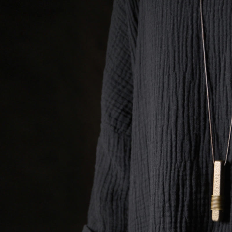 Collana con ciondolo in ottone e rame con design testurizzato vintage, simbolo della ricchezza, Buddha Stones - image 11